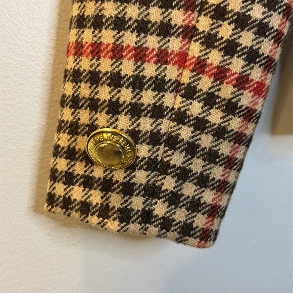 Rowing Blazers Tweed Herringbone Gun Check Preppy 100% Wool XS Womens‎ Blazer - Picture 3 of 14